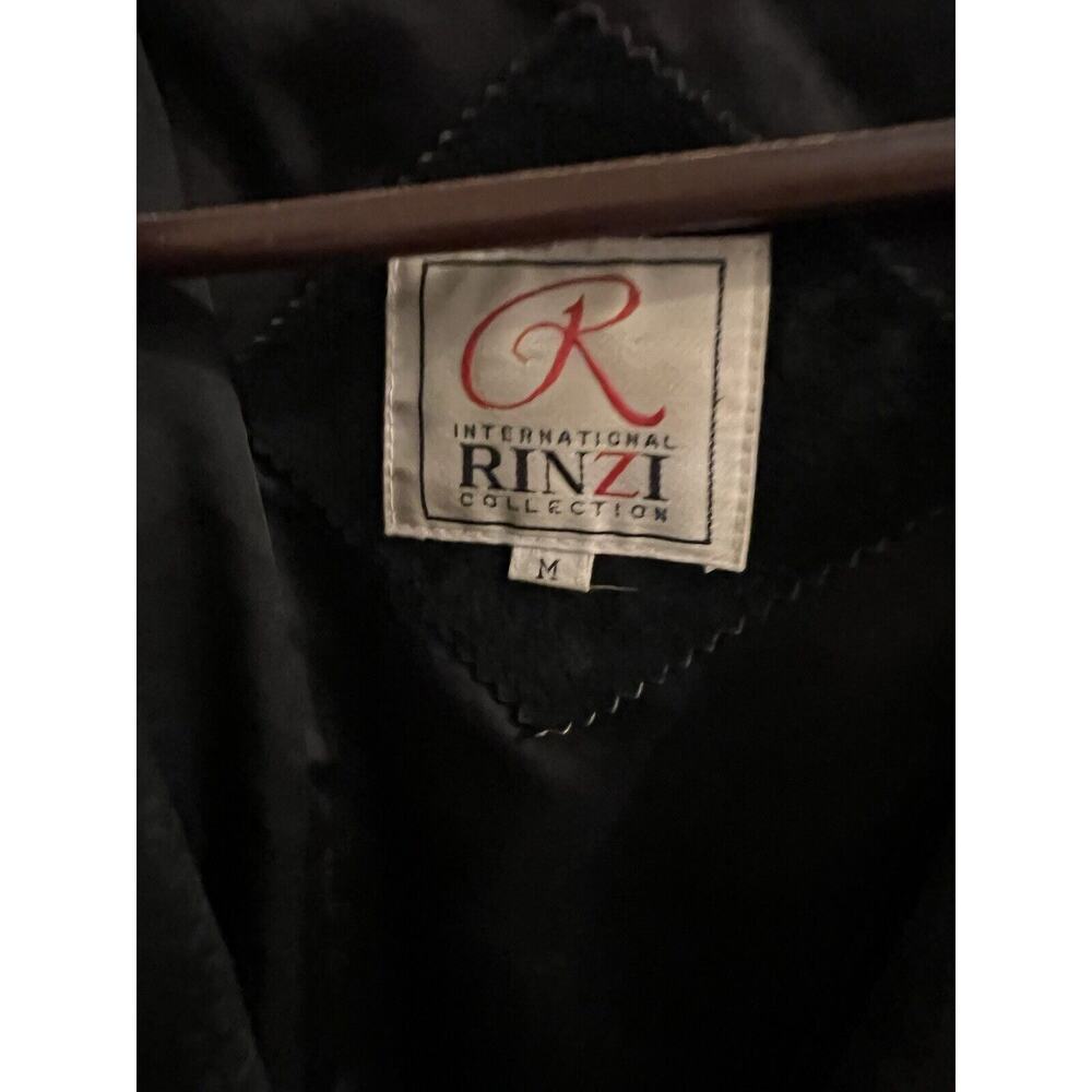 Vintage International Rinci Collection Black Leather Cropped Moto Jacket M - Picture 5 of 13